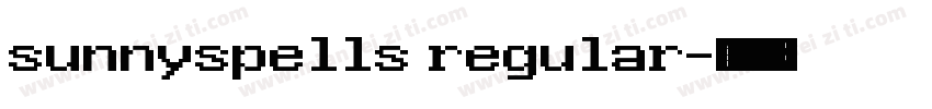 sunnyspells regular字体转换